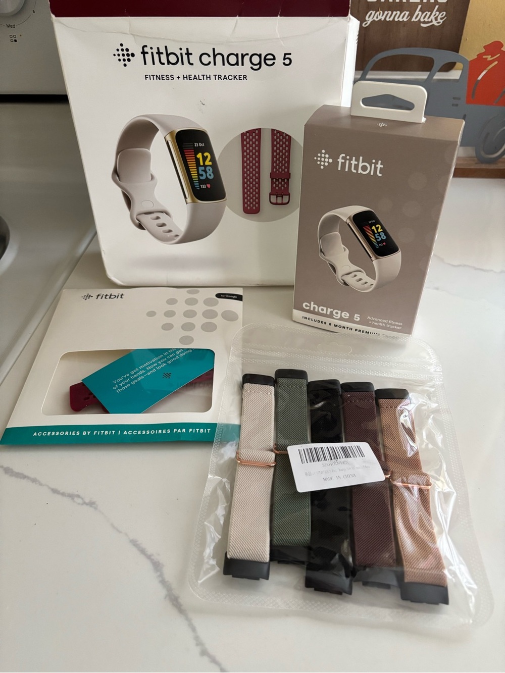 Fitbit Charge 5 Fitness & Health Tracker - Beige/Blush